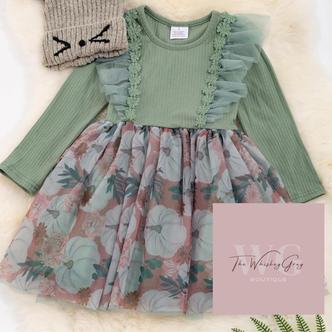 Fall Pumpkin Tooled Dress