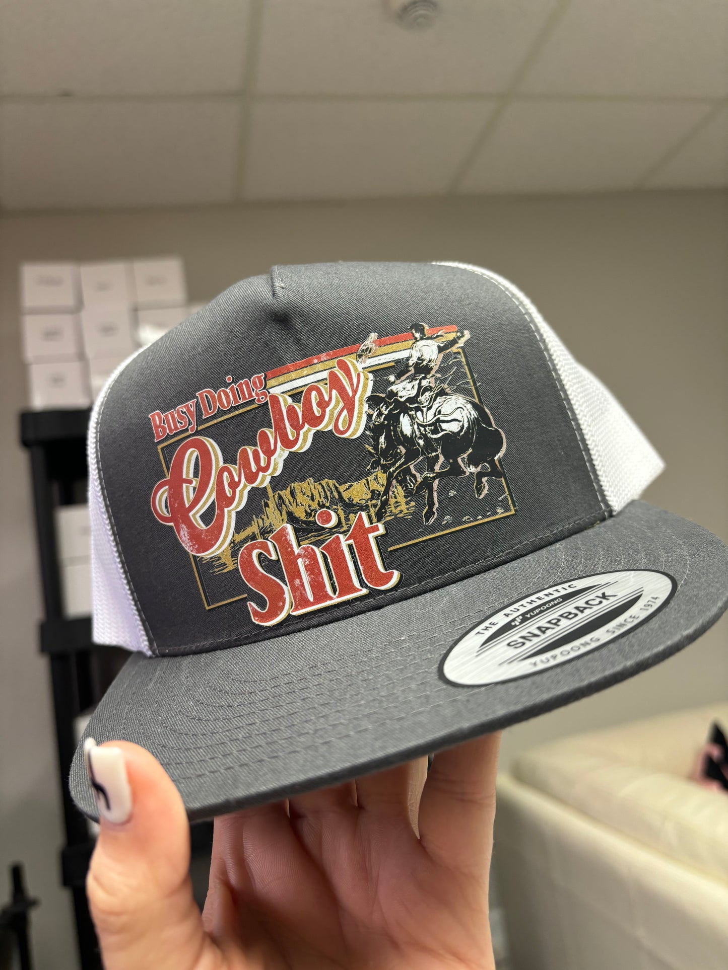 “Busy Doing Cowboy Shit” SnapBack