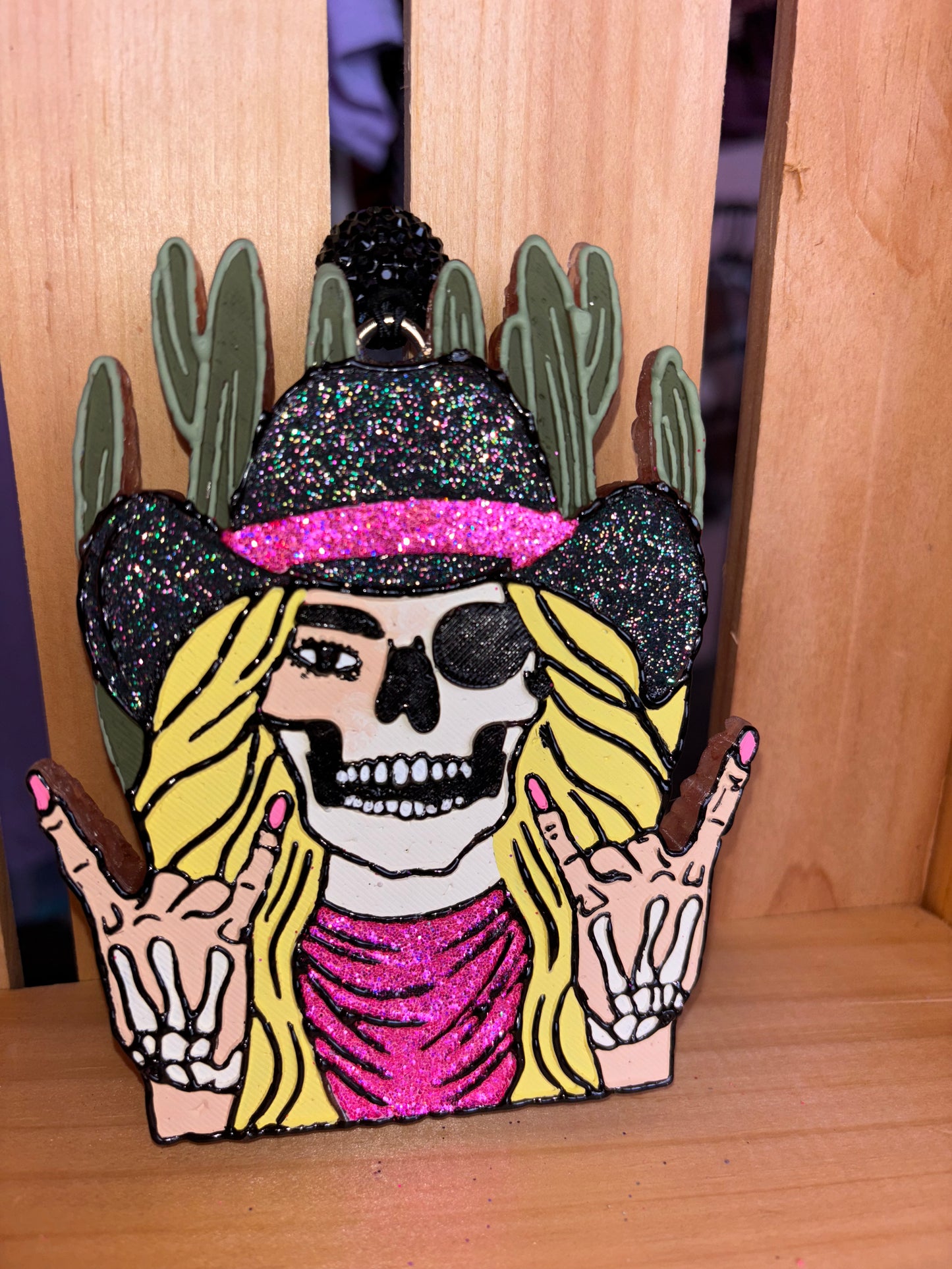 Cowgirl Skelly Freshie-Volcano
