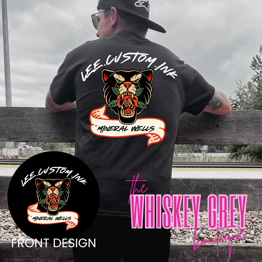 Lee Custom Ink Tees Hoodies Tiger The Whiskey Grey Boutique