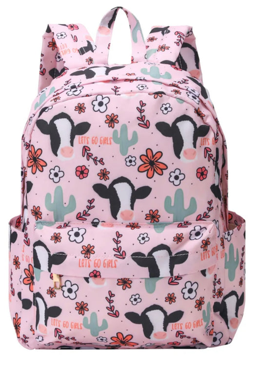 Lets Go Girls Cows Back pack PRE ORDER