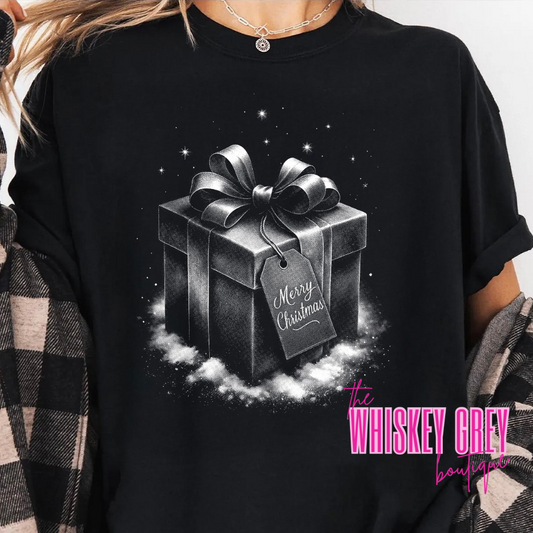 Present Half Tone Santa