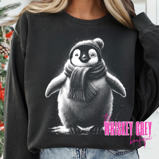 Penguin Half Tone Santa