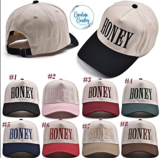 Honey Embroidered Hat-Pre Order (Closes 11/2)