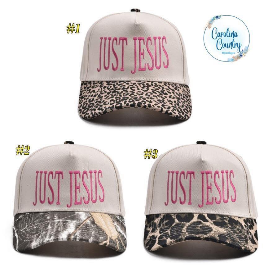 Just Jesus Embroidered Hat-Pre Order (Closes 11/2)