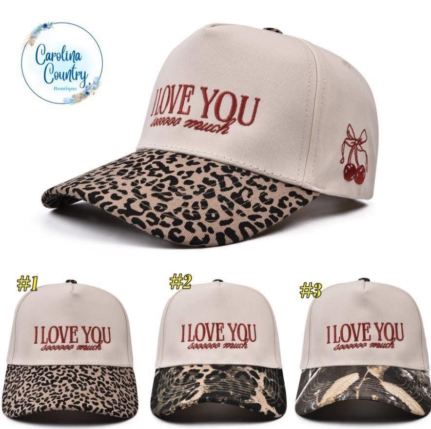 I Love You Embroidered Hat-Pre Order (Closes 11/2)