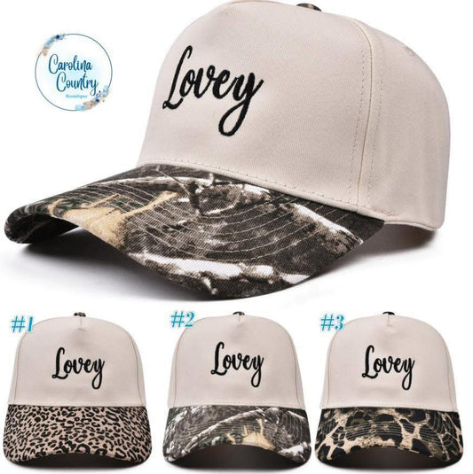 Lovey Embroidered Hat-Pre Order (Closes 11/2) (Copy)