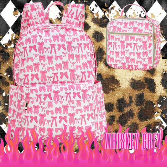 Bows & Bows Backpack & Lunch Box PRE ORDER