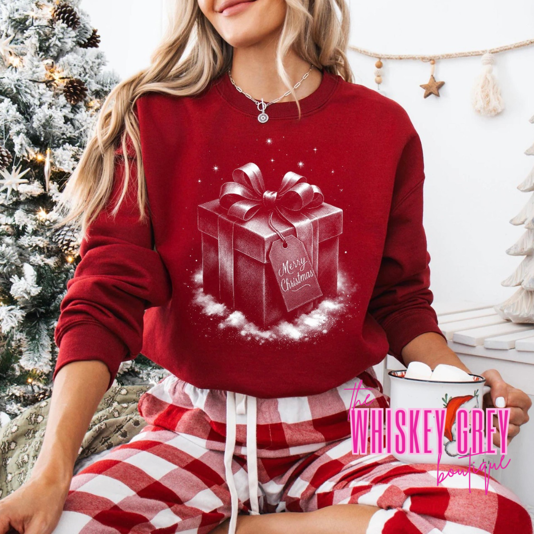 Present Half Tone Santa