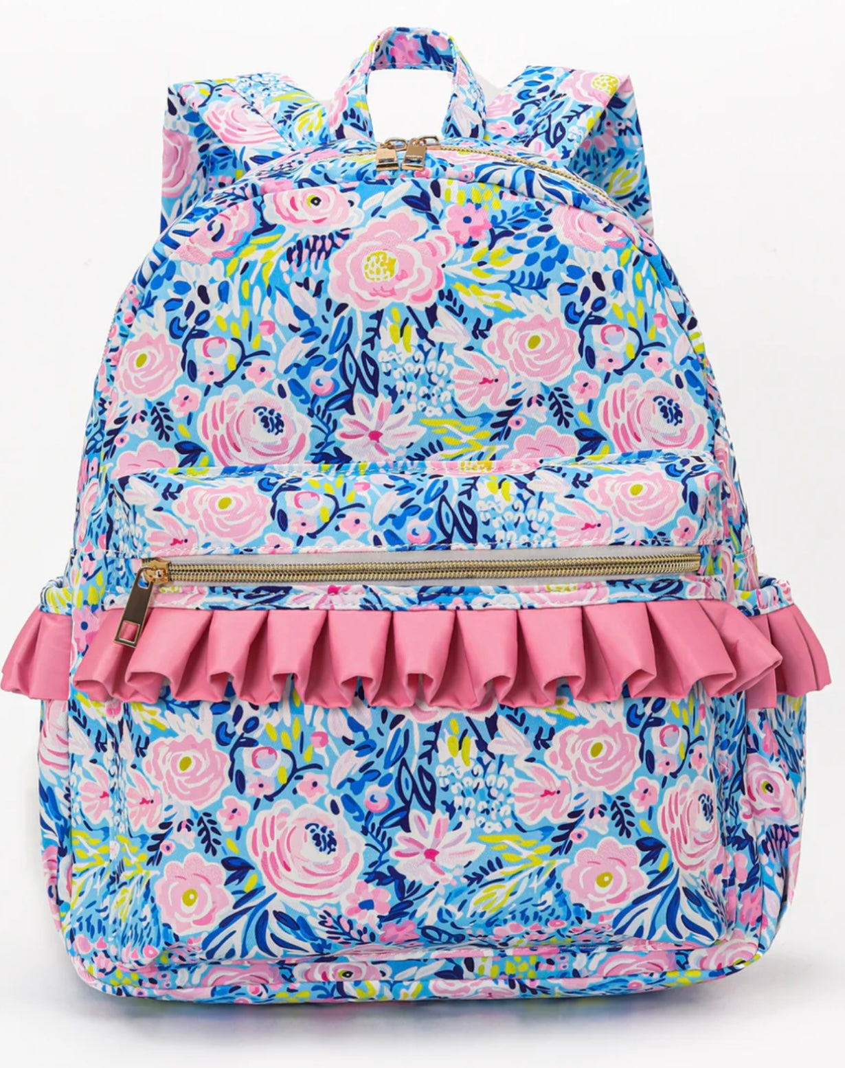 Colorful Floral Ruffle backpack PRE ORDER