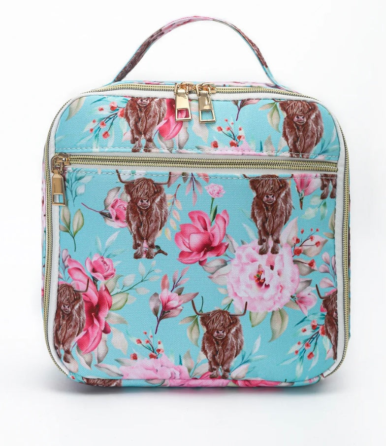 Highland Cow Floral Back pack PRE ORDER