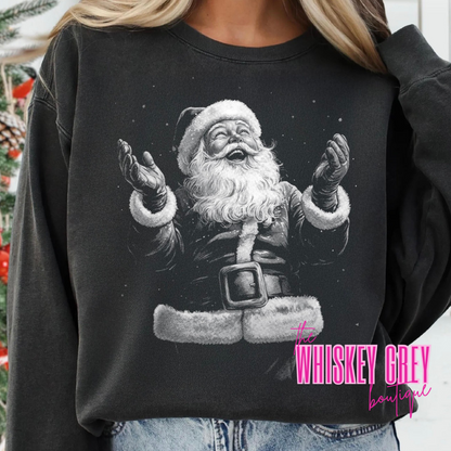 Vintage Half Tone Santa