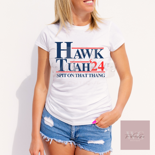 "Hawk Tuah 24" Unisex Tee