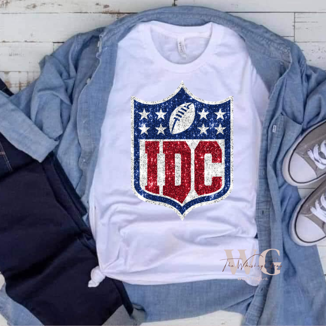 IDC Tee-Faux Sequins