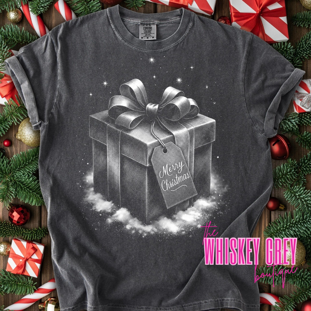 Present Half Tone Santa