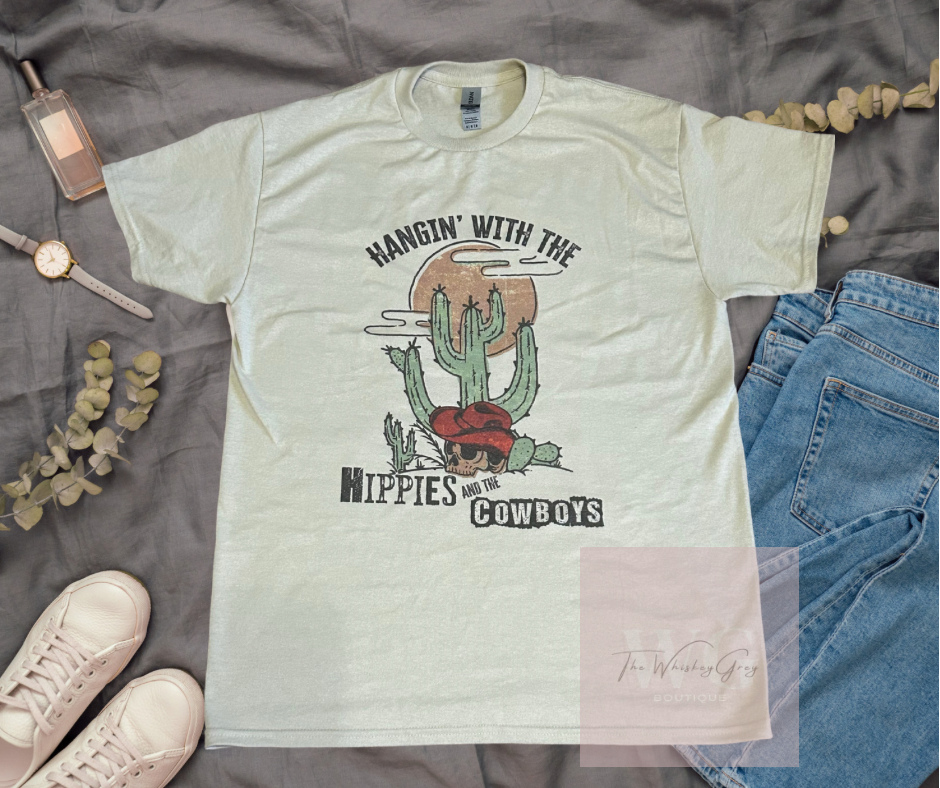 "Hippies & the Cowboys" Tee