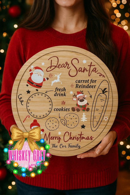 Personalized Santa Treat Boards