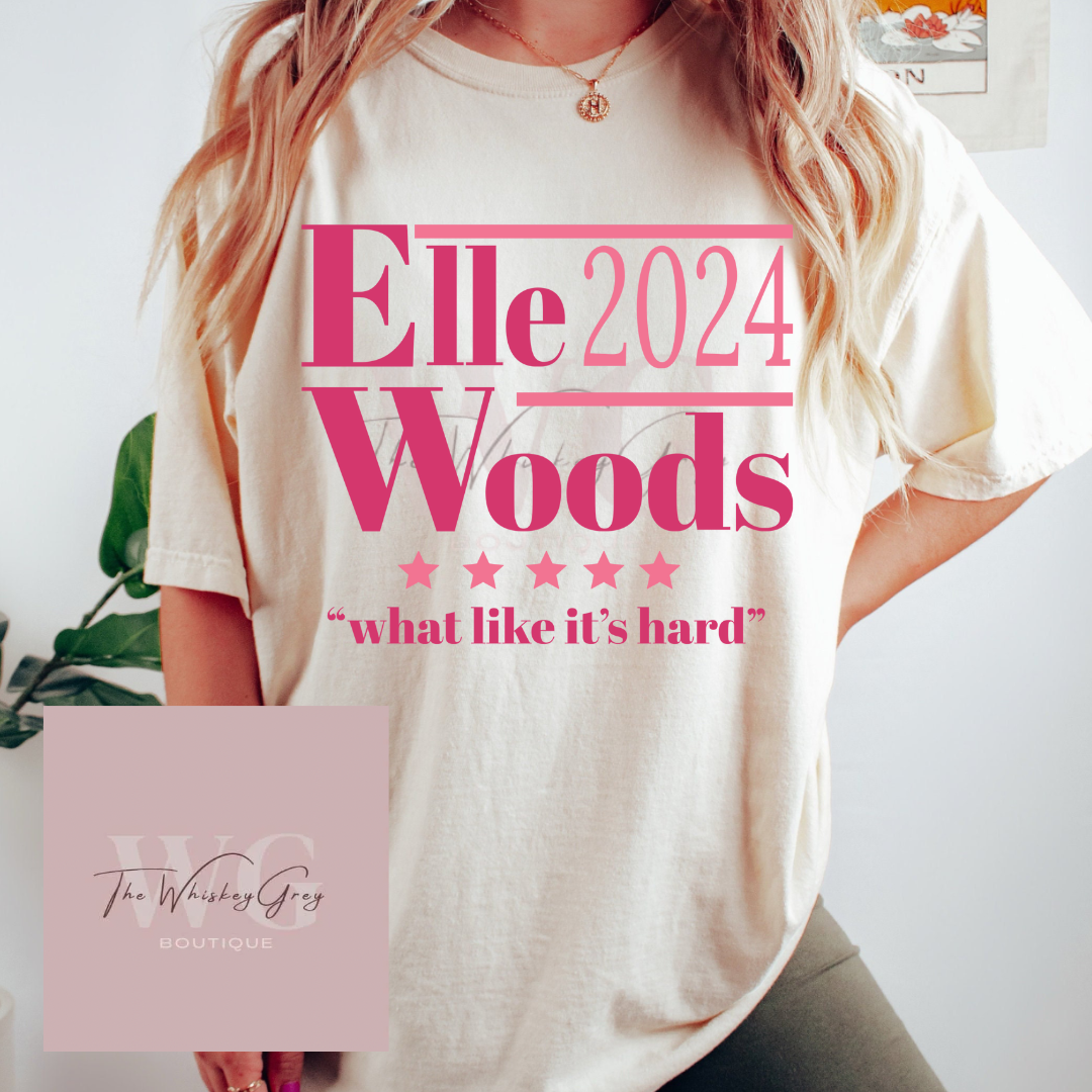 “Elle Woods 24” Comfort Colors Tee