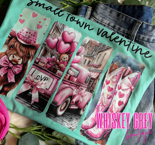 Small Town Valentine Tee 2xl-Ready to ship