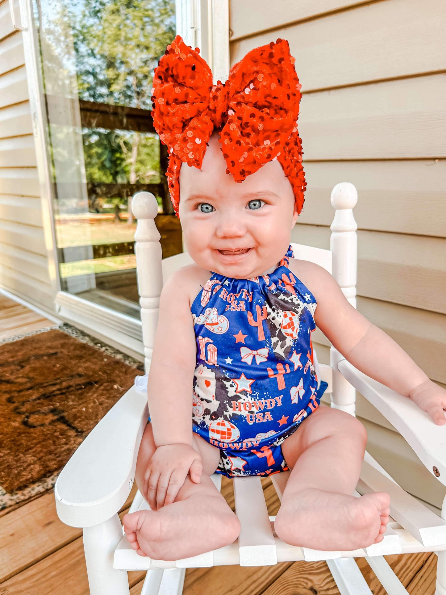 Howdy USA Ruffle Butt Romper (FINAL SALE)