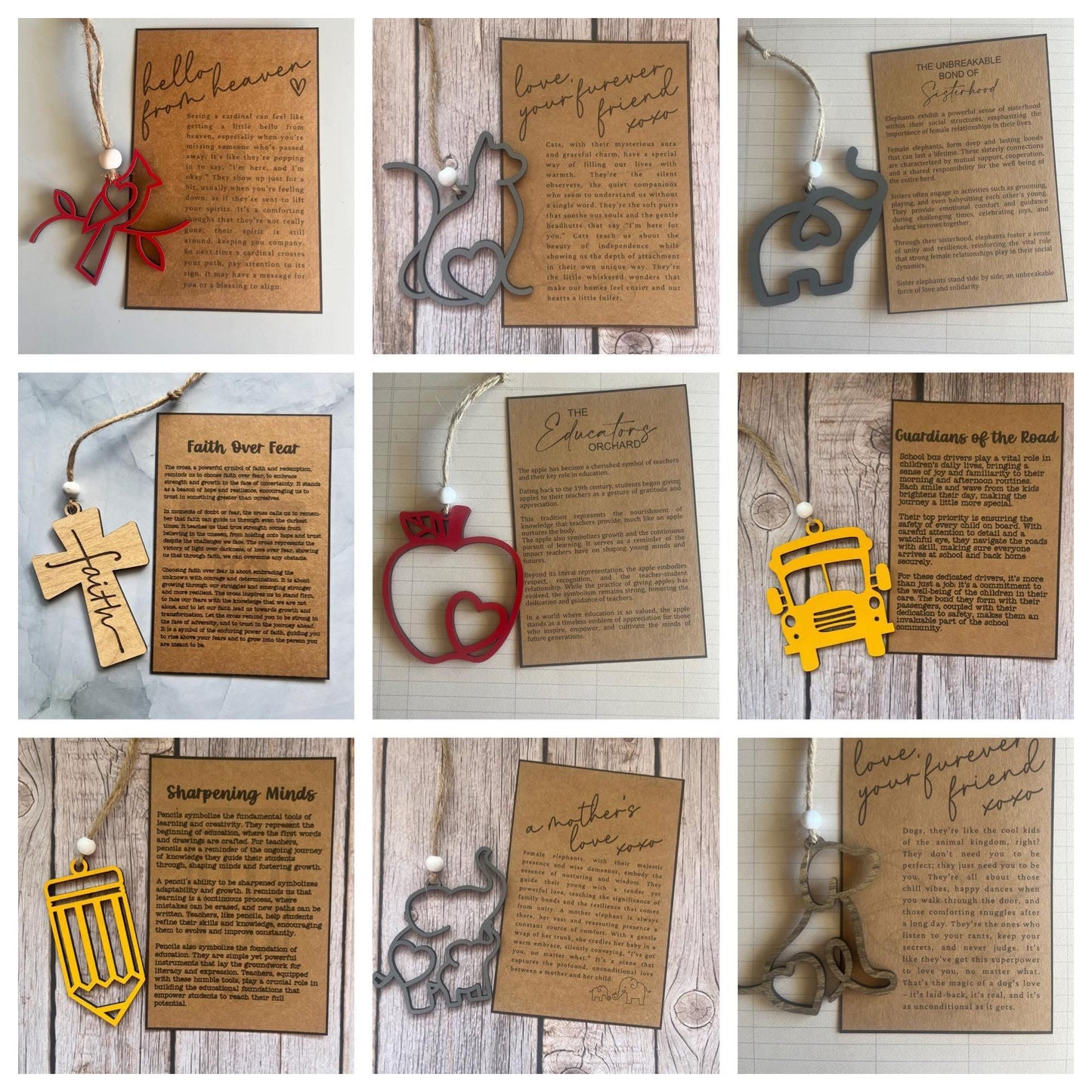 Story Card Ornaments-Pre Order