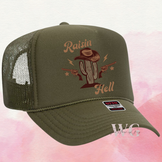 Raisin Hell Trucker Hat