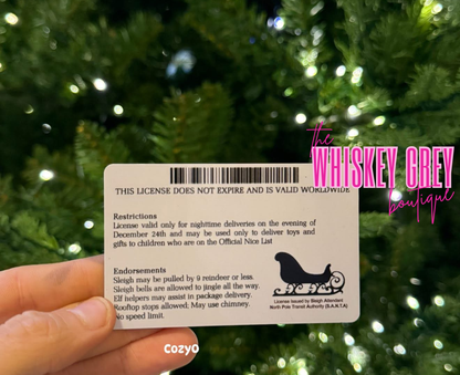 Santa’s Drivers License