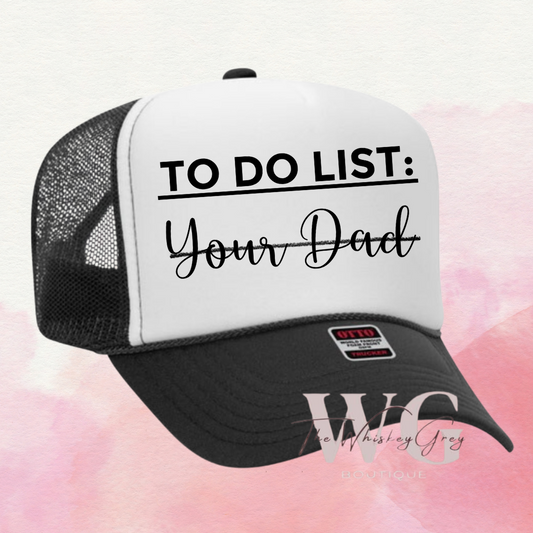“To Do List” Trucker Hat