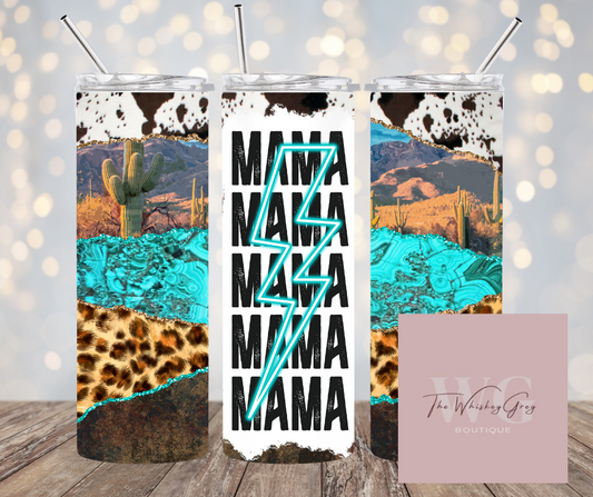 "Turquoise Mama" 20 oz Tumbler