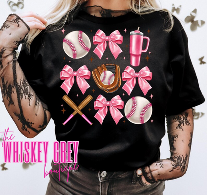 Baseball Coquette Bow