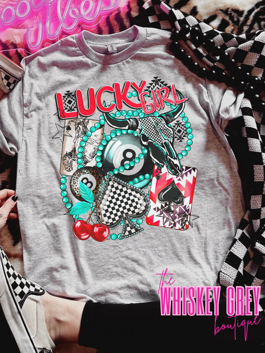 Lucky Girl Sub/DTF Tee