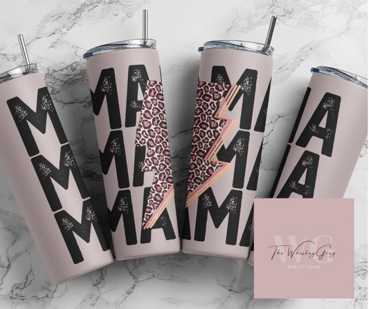 "Mama Lightening Bolt" 20 oz Tumbler