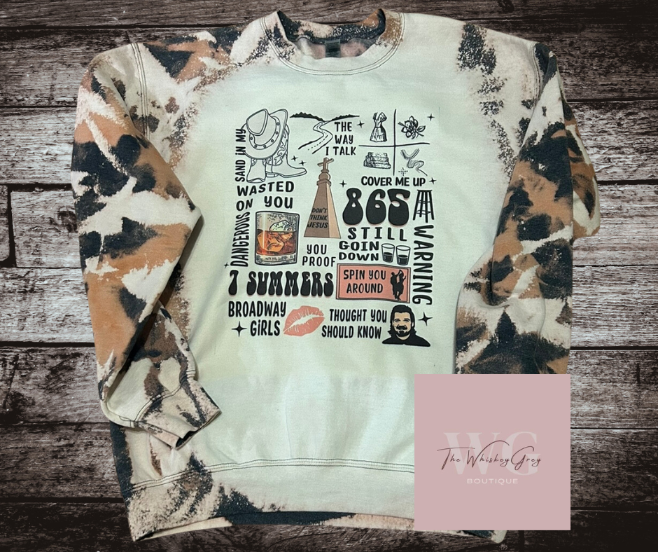 "All About Wallen" Cowhide Crewneck