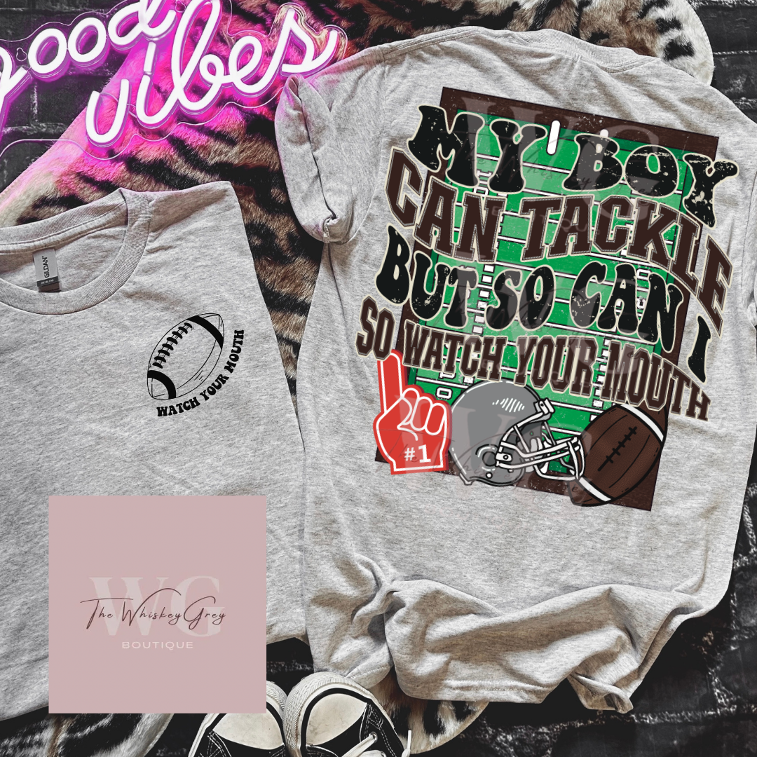 "My Boy Can Tackle" Unisex Tee